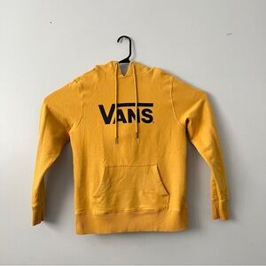 Vans Off the Wall Hoodie Sweater Pullover Mustard Yellow - mens XS